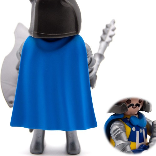 Cappotto blu anteriore del legamento - medievale - Playmobil