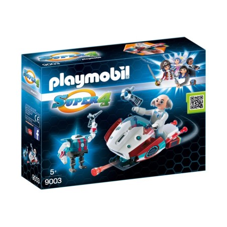 Skyjet 9003 с Dr X & Roboter - Super 4 - Playmobil новизна Германии 2017