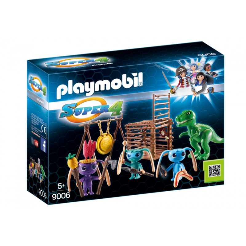 Warrior aliens with trap T-Rex – Super 4 - Playmobil novelty 2017