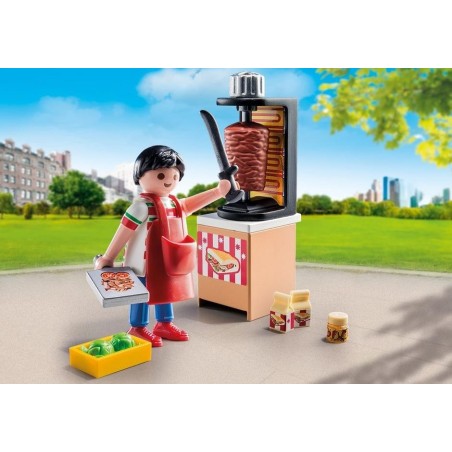 9088 Verkäufer Kebab Maschine Chawarma - Playmobil Neuheit 2017