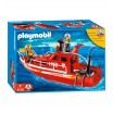 3128 - Lancha Rescate Bomberos con Manguera de Agua - Playmobil Alemania