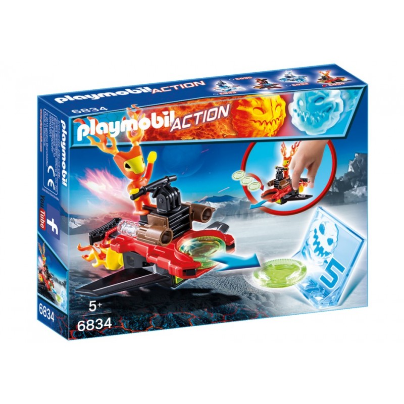6834 robot fire with launcher - Playmobil