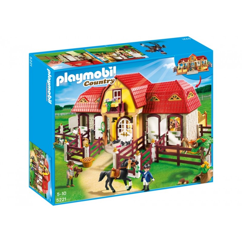 5221 with stable - Playmobil pony farm