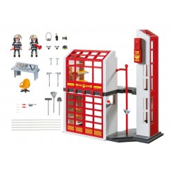 5361 avec alarme - caserne de pompiers Playmobil