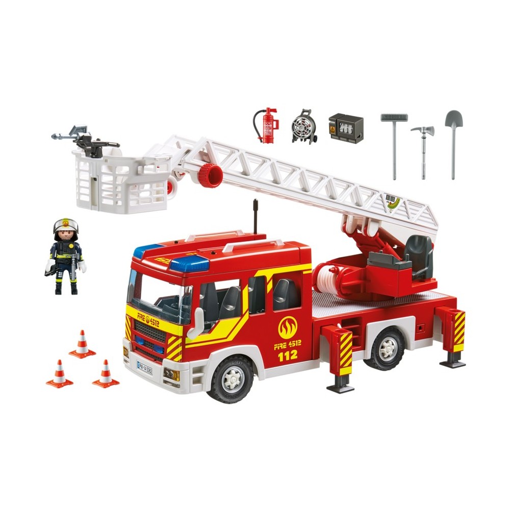 5362 camion de pompier avec échelle et lumières - Playmobil - Playmobileros  - Tienda de Playmobil Nuevo y Ocasión