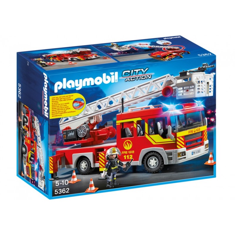 5362 - Camión Bomberos con Escalera y Luces - Playmobil