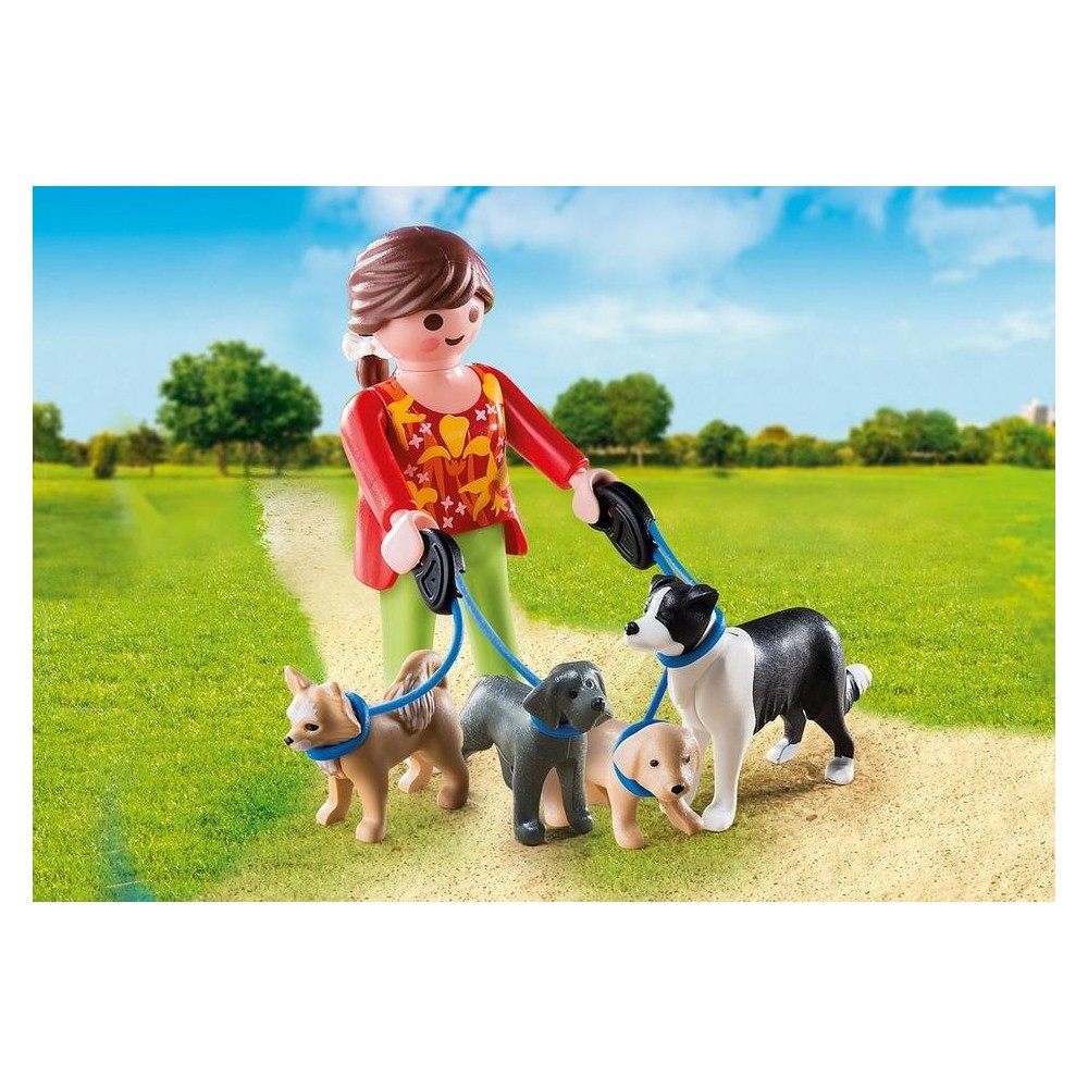 perro LeineTOP RARO Playmobil special PLUS 5380-Guardia para perros con perros