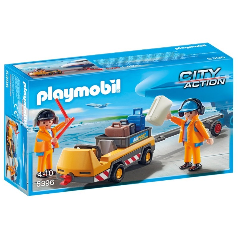 bagages de 5396 remorqueur aéroport - Playmobil