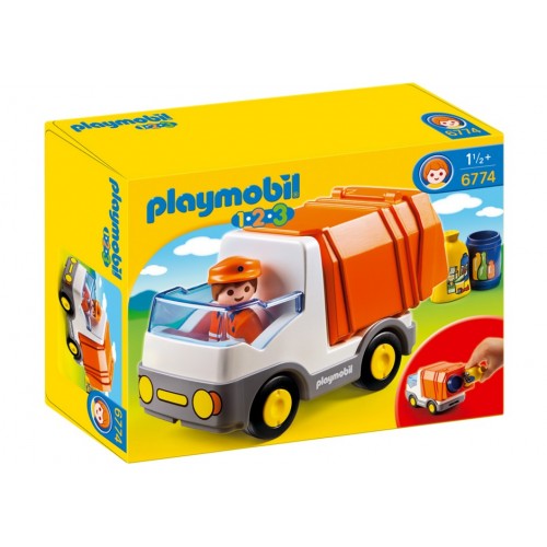 6774 garbage 1.2.3 - camion Playmobil