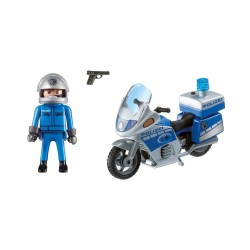 6876 - Moto de Policía con Luces Led - Playmobil