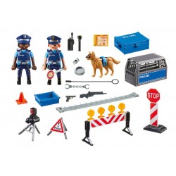 6878 - Control de Policía con Bloqueo Calle - Playmobil