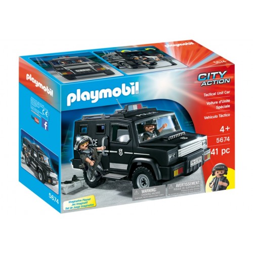 5674 - Vehículo Táctico Policía - EXLUSIVO EEUU - Playmobil