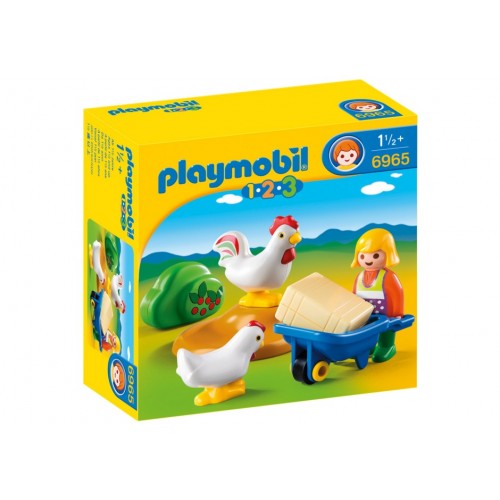 6965 ferme avec poules 1.2.3 - Playmobil