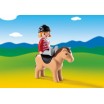 6973 Jinente con cavallo 1.2.3 - Playmobil