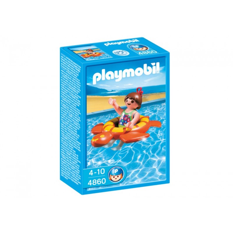 4860 - Niña con Flotador Tortuga - Playmobil