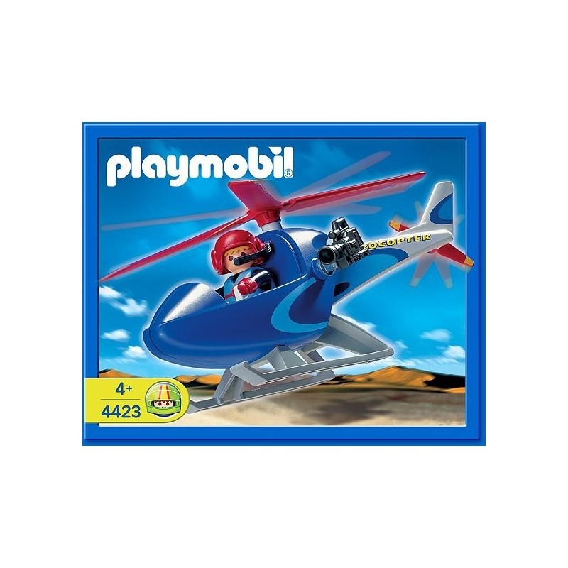 4423 - Helicóptero Cámara Reportero - Playmobil