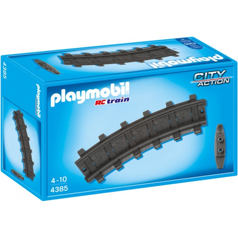 4385 - 10 Vías de Tren Curvas - Playmobil