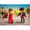 danseurs de 6845 couple Flamenco - gamme rose