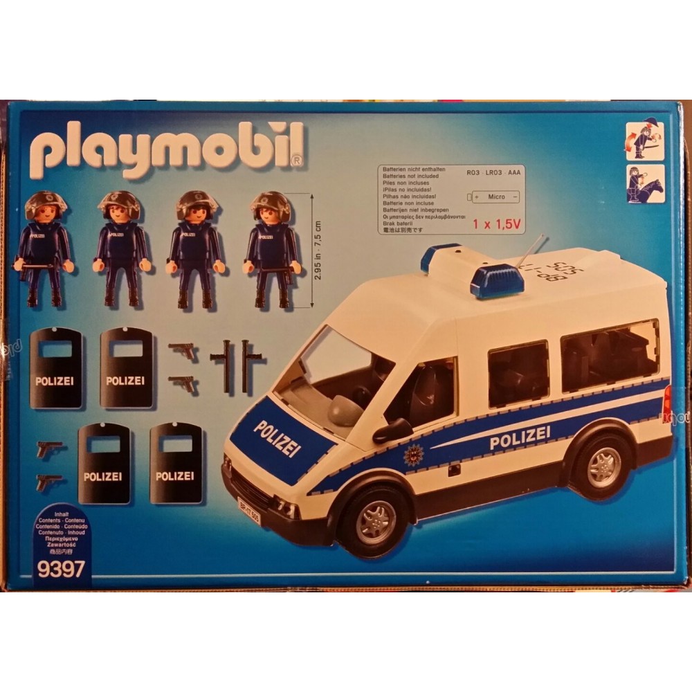 9397 Furgón Policía Federal Antidisturbio - Edición Especial AlemaniaPlaymobil - - Tienda de Playmobil Nuevo y Ocasión