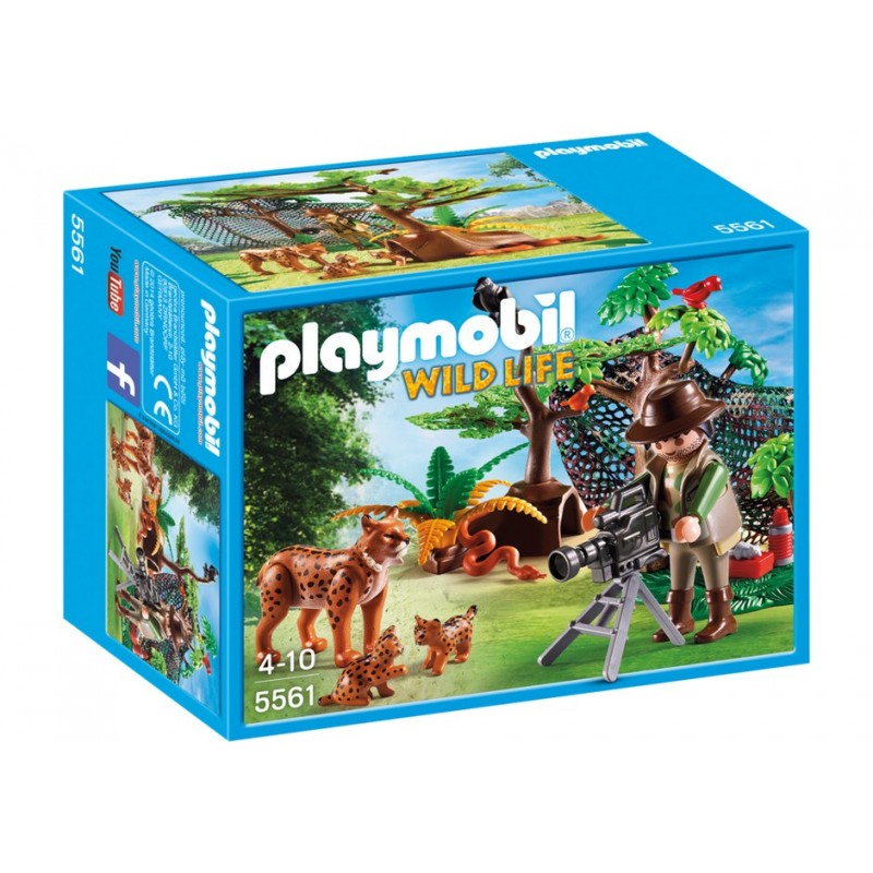5561 - Familia de Linces con Cámara - Playmobil