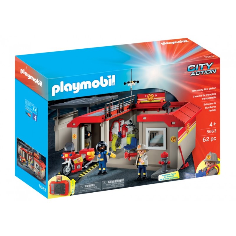 5663 - Estación de Bomberos Maletín - Playmobil