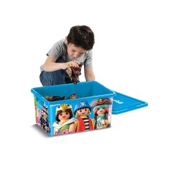 064672 - Caja Ordenación  23L + Bandeja Compartimentos Piezas - Playmobil