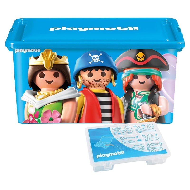 064672 - Caja Ordenación  23L + Bandeja Compartimentos Piezas - Playmobil