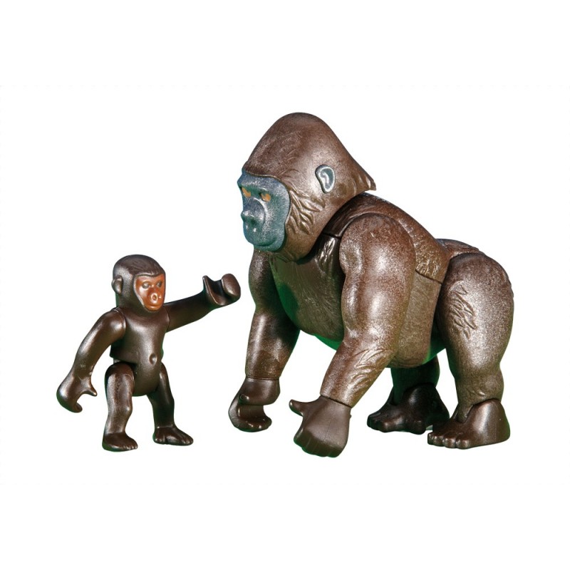 6201 Gorilla with baby - Playmobil