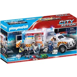PLAYMOBIL 70936  Ambulancia Rescate US