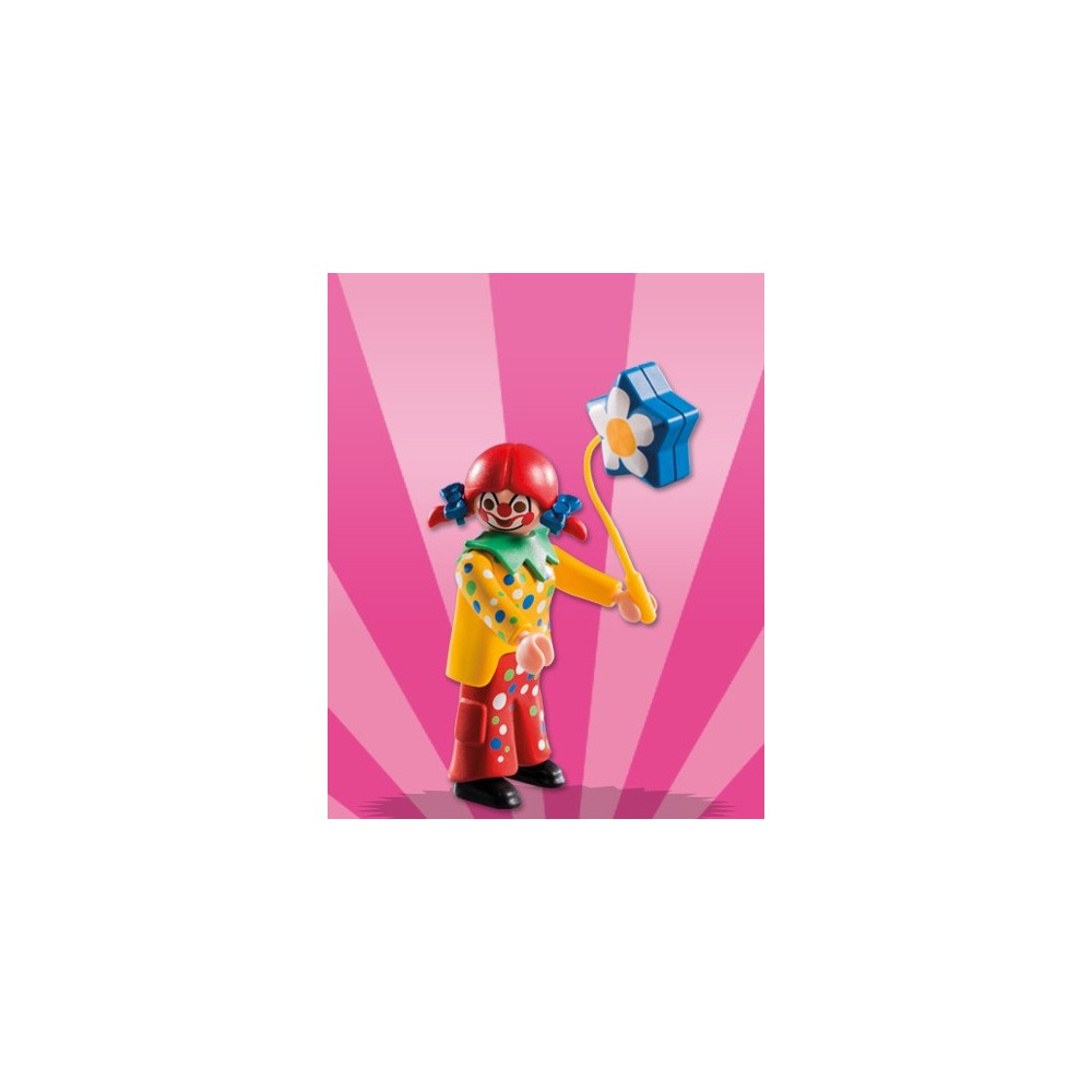 Playmobil Clown Mädchen aus Serie 8 komplett mit Pippi Langstrumpf Zöpfen 5597 
