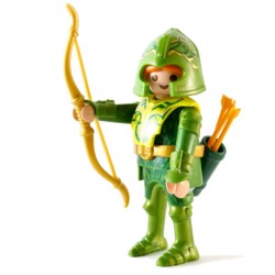 6840-Arciere Elfo verde-figure serie 10-Playmobil