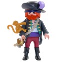6840 - Pirata con Mono - Figures Series 10 - Playmobil