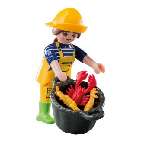6841 fisherwoman - Figures Series 10 - Playmobil
