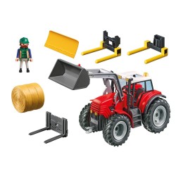 6867. large Tractor with accessories - Playmobil