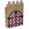 Entrance wall with door - 30078780 - Steck - 3667 Playmobil