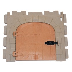 Mur avec porte - 3666 - château médiéval - Steck Playmobil