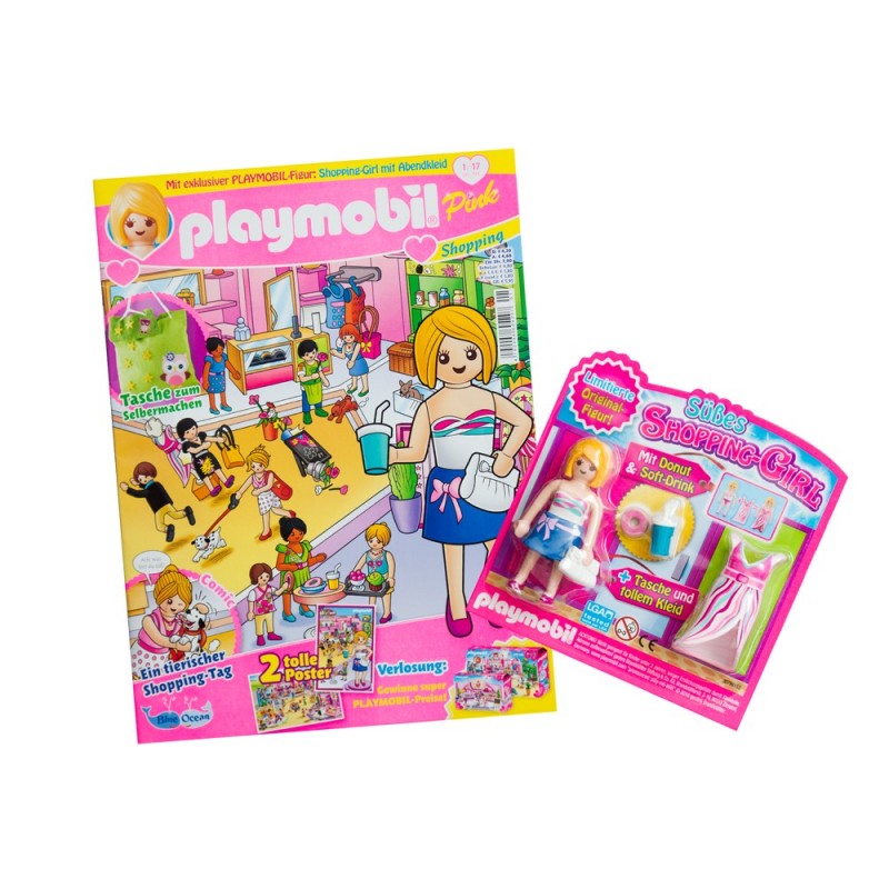 80585 rivista Playmobil girl (versione Germania) con il regalo di figura
