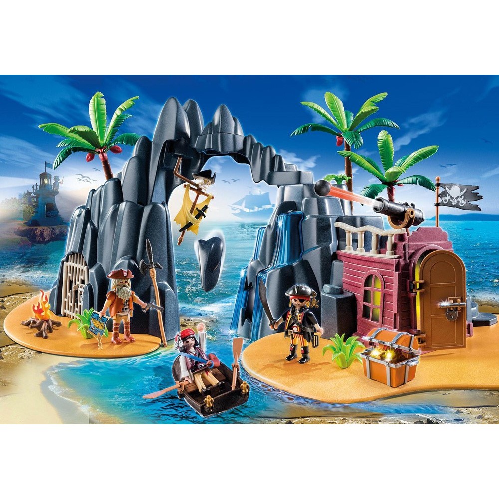 Playmobil Pirates 6679 tesoro pirata isla nuevo y en su embalaje original 