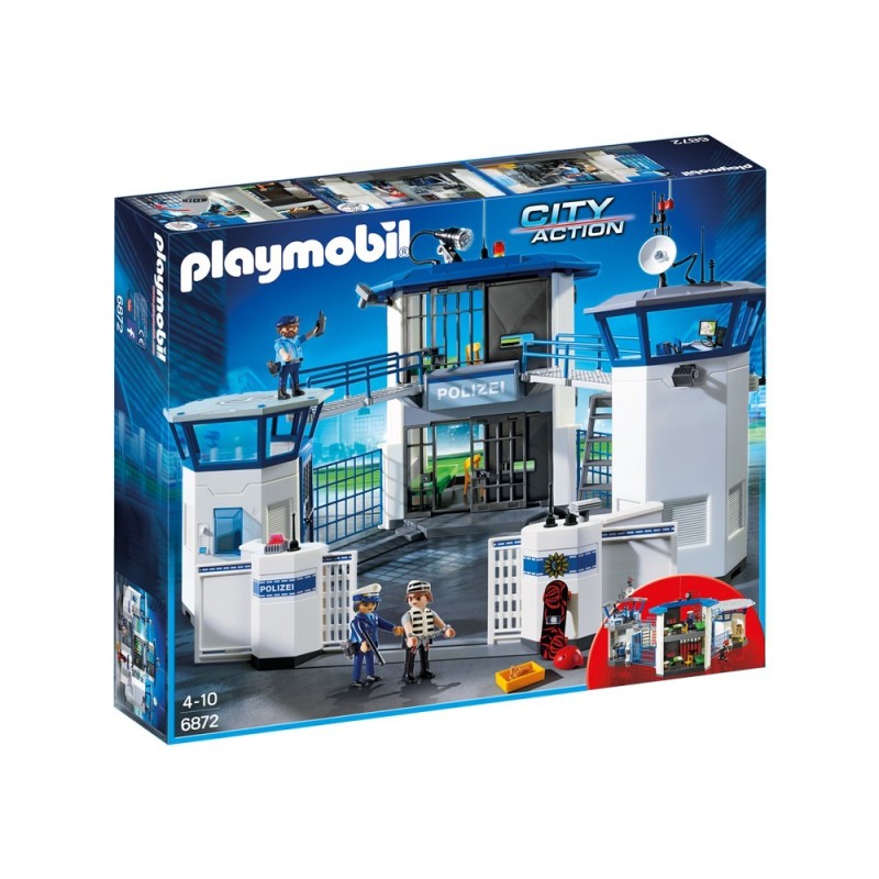 6872 mit Gefängnis - Playmobil Polizei Kommandozentrale