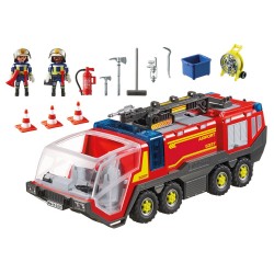 Aeroporto di 5337 - luci e sirena - Playmobil camion dei pompieri