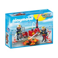 PLAYMOBIL CITY ACTION CAMION DE POMPIER 5362 avec Échelle