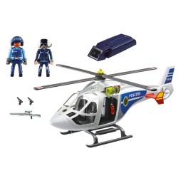 6874 con riflettore del Led (torcia) - Playmobil elicottero della polizia