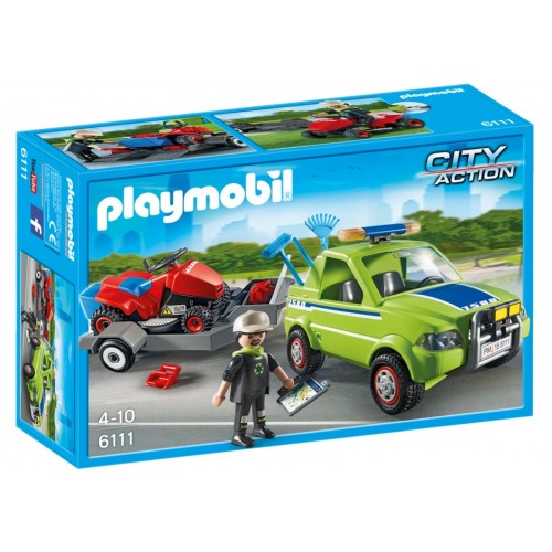 6111 landscaper with lawnmower - Playmobil