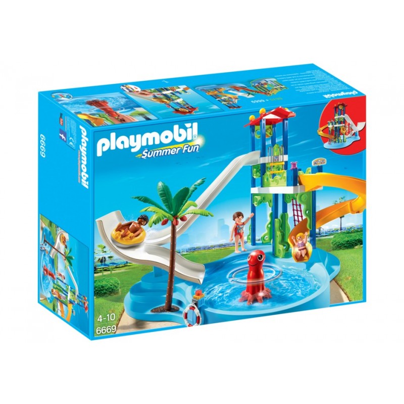 6669 parco acquatico con scivoli d'acqua - Playmobil