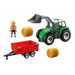 6130. large Tractor with trailer - Playmobil