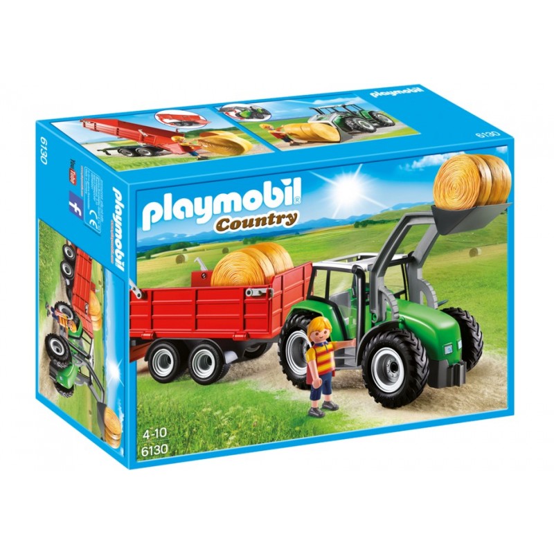 6130. grande trattore con rimorchio - Playmobil