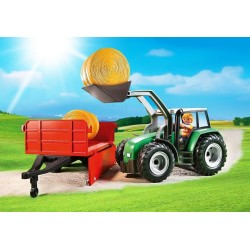6130. large Tractor with trailer - Playmobil