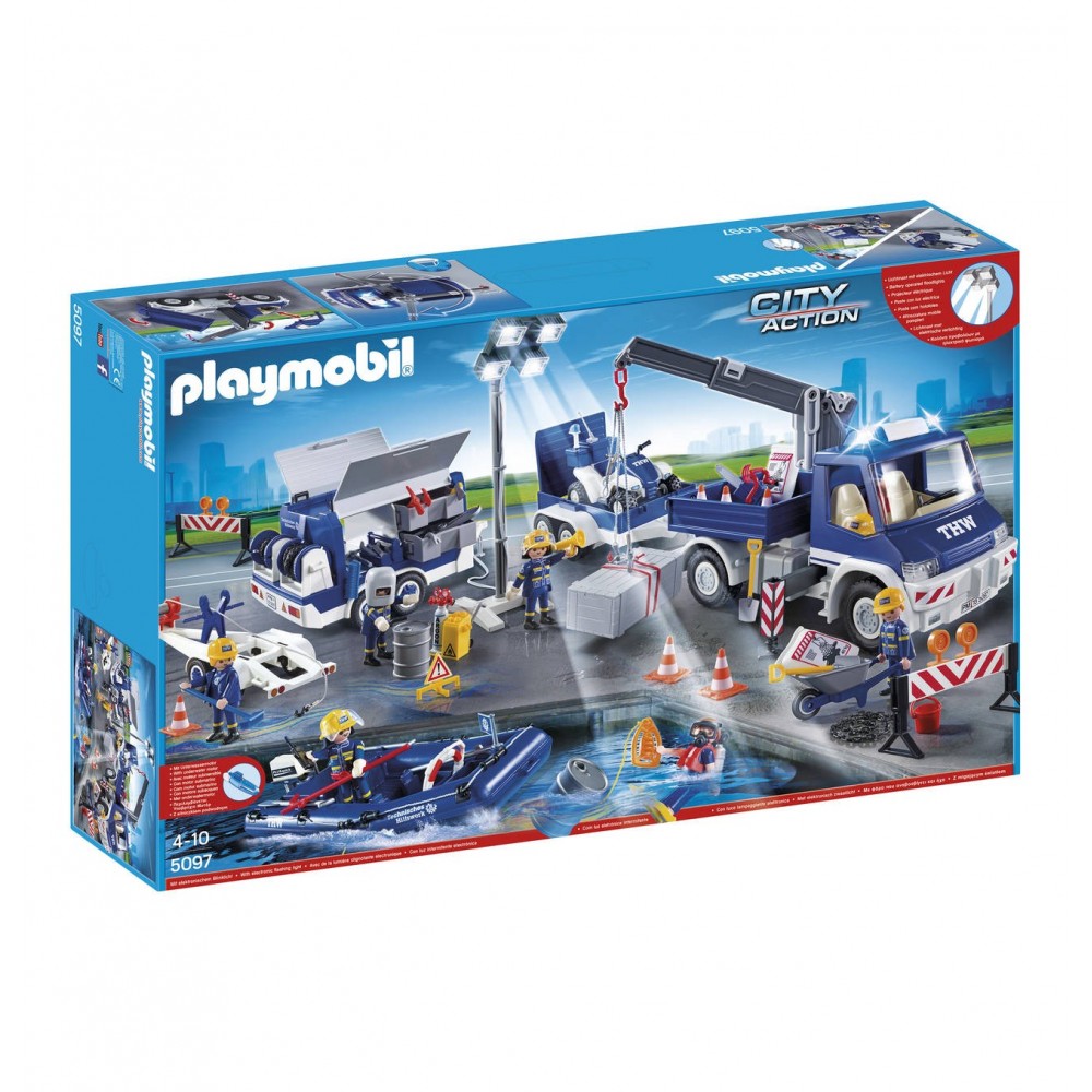 5097-THW travaux publics-Playmobil - Playmobileros - Tienda de Playmobil  Nuevo y Ocasión