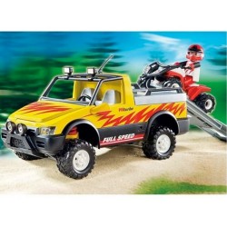 4228 - Coche Pick-Up con Quad - Playmobil - Descatalogado