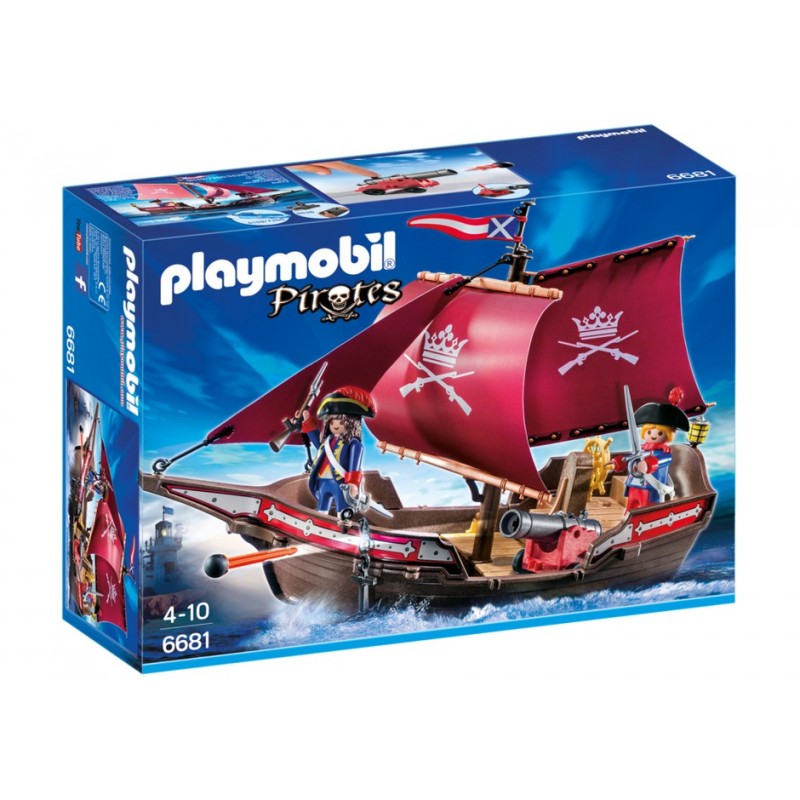 6681 boat patrol of soldiers - Playmobil